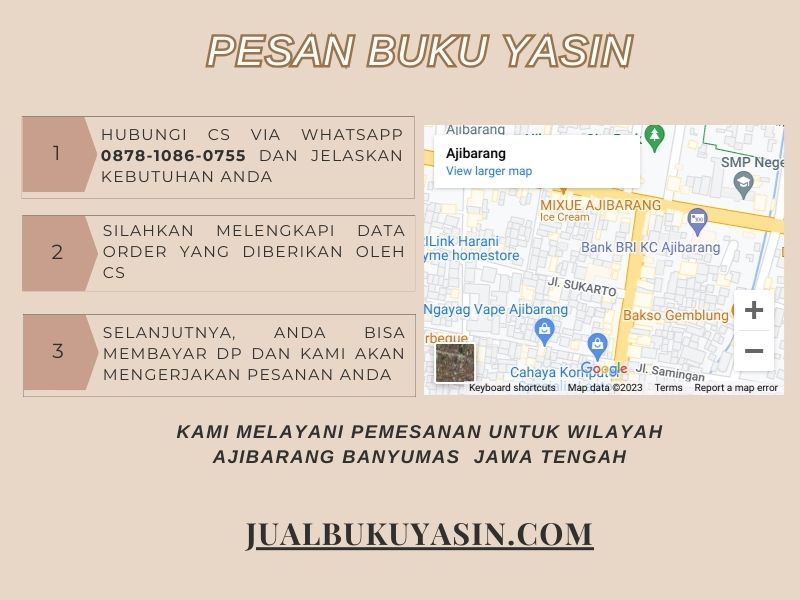 Percetakan Buku Yasin Ajibarang Banyumas, Tempat Cetak Buku Yasin Ajibarang Banyumas, Tempat Bikin Buku Yasin di Ajibarang Banyumas