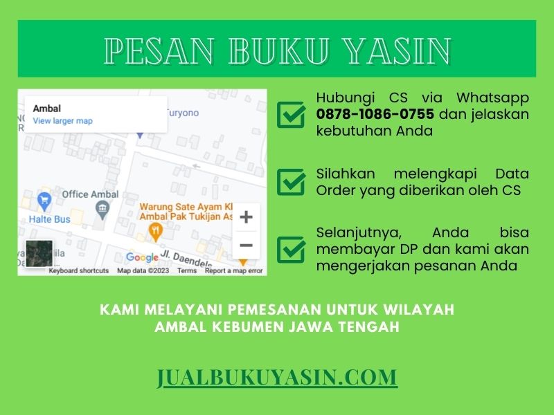 Percetakan Buku Yasin Ambal Kebumen, Tempat Cetak Buku Yasin Ambal Kebumen, Tempat Bikin Buku Yasin di Ambal Kebumen