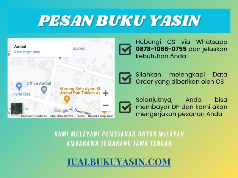 Percetakan Buku Yasin Ambarawa Semarang, Tempat Cetak Buku Yasin Ambarawa Semarang, Tempat Bikin Buku Yasin di Ambarawa Semarang