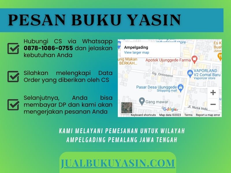 Percetakan Buku Yasin Ampelgading Pemalang, Tempat Cetak Buku Yasin Ampelgading Pemalang, Tempat Bikin Buku Yasin di Ampelgading Pemalang