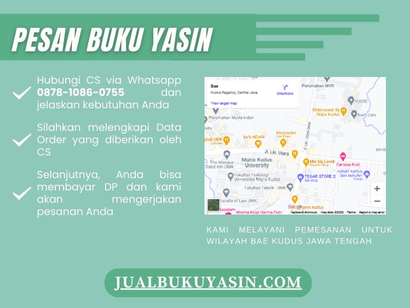 Percetakan Buku Yasin Bae Kudus, Tempat Cetak Buku Yasin Bae Kudus, Tempat Bikin Buku Yasin di Bae Kudus