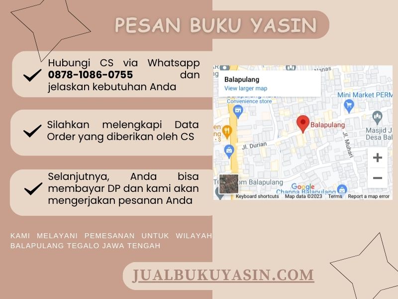 Percetakan Buku Yasin Balapulang Tegal, Tempat Cetak Buku Yasin Balapulang Tegal, Tempat Bikin Buku Yasin di Balapulang Tegal