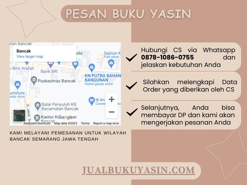 Percetakan Buku Yasin Bancak Semarang, Tempat Cetak Buku Yasin Bancak Semarang, Tempat Bikin Buku Yasin di Bancak Semarang
