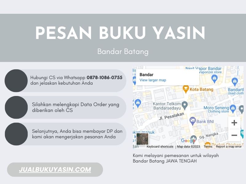 Percetakan Buku Yasin Bandar Batang, Tempat Cetak Buku Yasin Bandar Batang, Tempat Bikin Buku Yasin di Bandar Batang