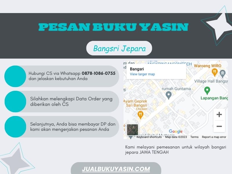 Percetakan Buku Yasin Bangsri Jepara, Tempat Cetak Buku Yasin Bangsri Jepara, Tempat Bikin Buku Yasin di Bangsri Jepara