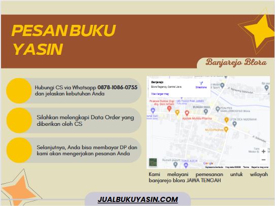 Percetakan Buku Yasin Banjarejo Blora, Tempat Cetak Buku Yasin Banjarejo Blora, Tempat Bikin Buku Yasin di Banjarejo Blora