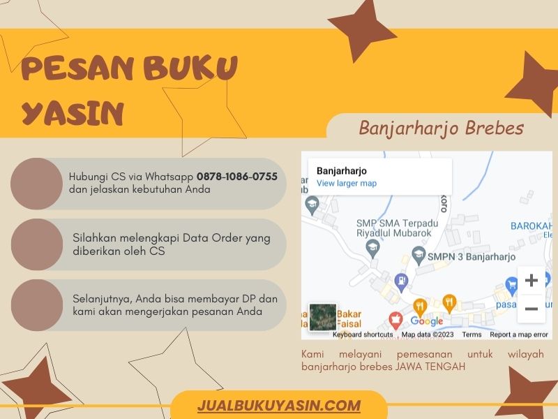 Percetakan Buku Yasin Banjarharjo Brebes, Tempat Cetak Buku Yasin Banjarharjo Brebes, Tempat Bikin Buku Yasin di Banjarharjo Brebes