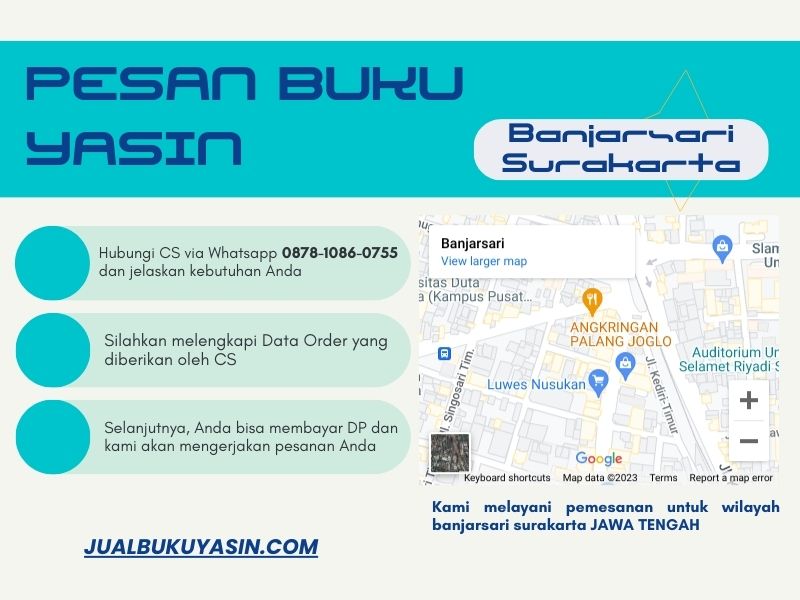 Percetakan Buku Yasin Banjarsari Surakarta, Tempat Cetak Buku Yasin Banjarsari Surakarta, Tempat Bikin Buku Yasin di Banjarsari Surakarta