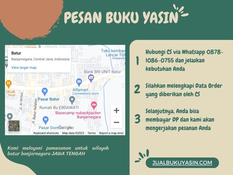 Percetakan Buku Yasin Batur Banjarnegara, Tempat Cetak Buku Yasin Batur Banjarnegara, Tempat Bikin Buku Yasin di Batur Banjarnegara