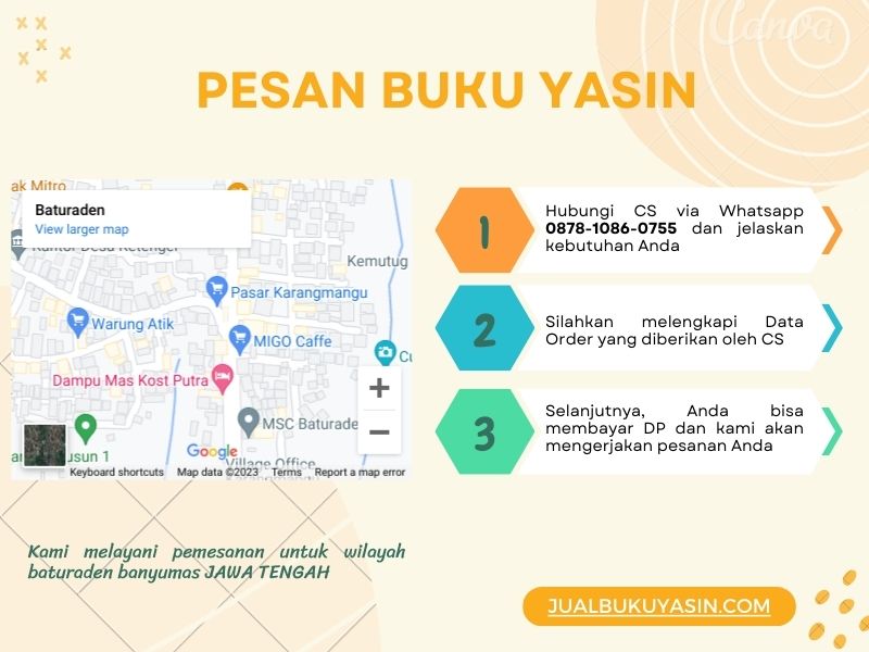 Percetakan Buku Yasin Baturaden Banyumas, Tempat Cetak Buku Yasin Baturaden Banyumas, Tempat Bikin Buku Yasin di Baturaden Banyumas
