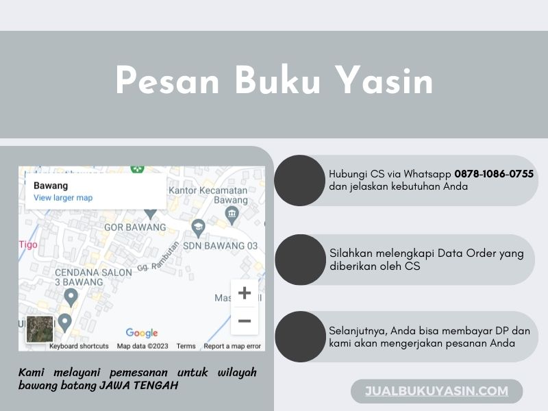 Percetakan Buku Yasin Bawang Batang, Tempat Cetak Buku Yasin Bawang Batang, Tempat Bikin Buku Yasin di Bawang Batang