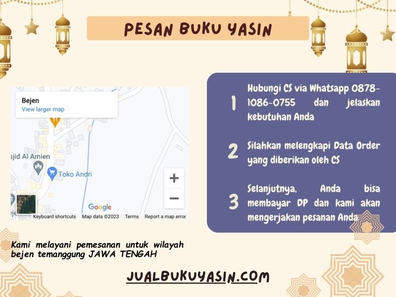 Percetakan Buku Yasin Bejen Temanggung, Tempat Cetak Buku Yasin Bejen Temanggung, Tempat Bikin Buku Yasin di Bejen Temanggung