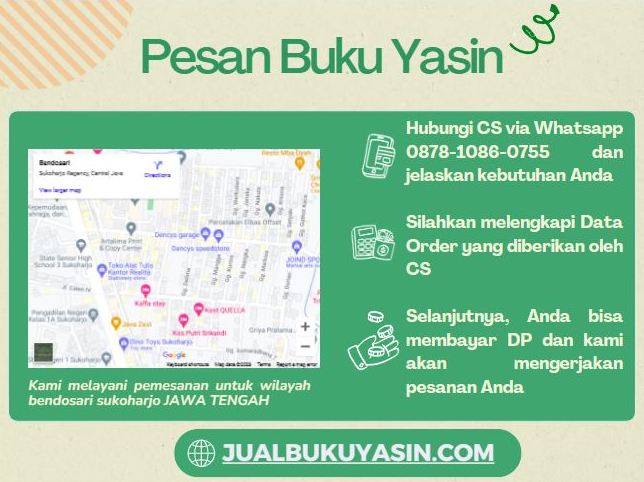 Percetakan Buku Yasin Bendosari Sukoharjo, Tempat Cetak Buku Yasin Bendosari Sukoharjo, Tempat Bikin Buku Yasin di Bendosari Sukoharjo