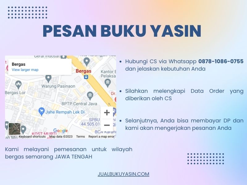 Percetakan Buku Yasin Bergas Semarang, Tempat Cetak Buku Yasin Bergas Semarang, Tempat Bikin Buku Yasin di Bergas Semarang