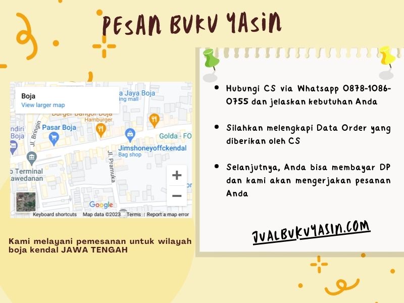 Percetakan Buku Yasin Boja Kendal, Tempat Cetak Buku Yasin Boja Kendal, Tempat Bikin Buku Yasin di Boja Kendal