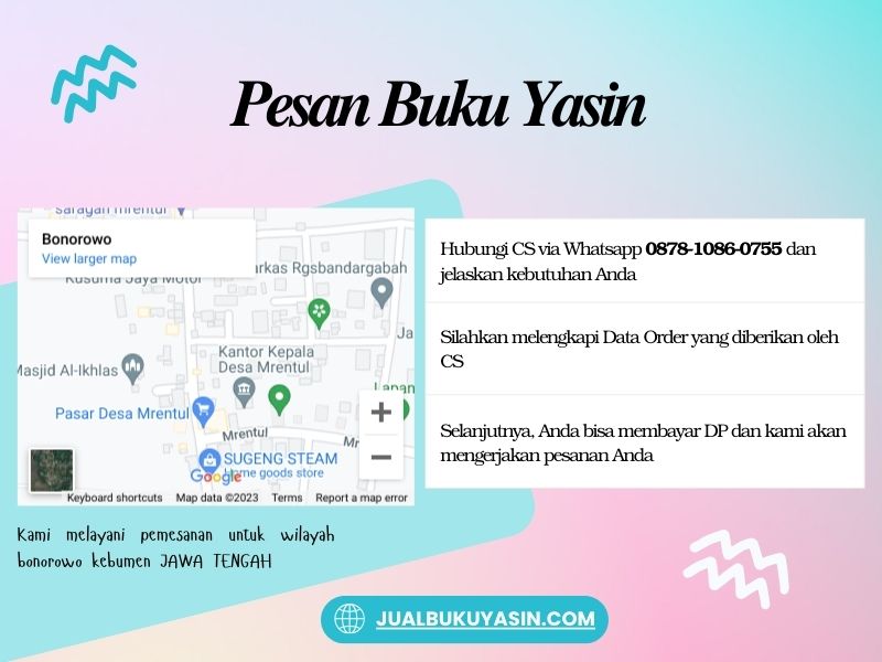 Percetakan Buku Yasin Bonorowo Kebumen, Tempat Cetak Buku Yasin Bonorowo Kebumen, Tempat Bikin Buku Yasin di Bonorowo Kebumen