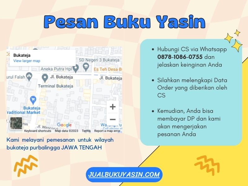 Percetakan Buku Yasin Bukateja Purbalingga, Tempat Cetak Buku Yasin Bukateja Purbalingga, Tempat Bikin Buku Yasin di Bukateja Purbalingga