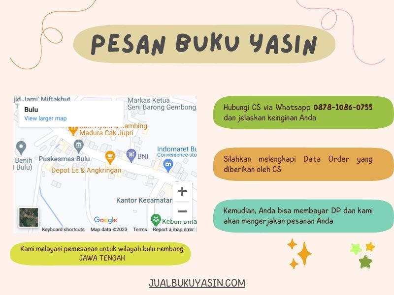 Percetakan Buku Yasin Bulu Rembang, Tempat Cetak Buku Yasin Bulu Rembang, Tempat Bikin Buku Yasin di Bulu Rembang