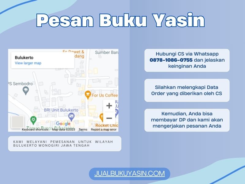 Percetakan Buku Yasin Bulukerto Wonogiri, Tempat Cetak Buku Yasin Bulukerto Wonogiri, Tempat Bikin Buku Yasin di Bulukerto Wonogiri