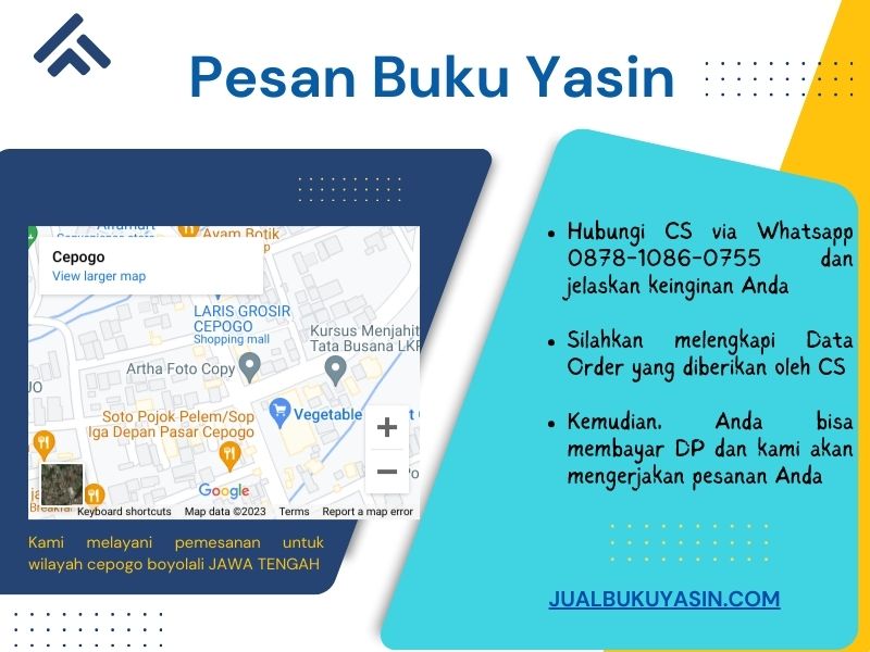 Percetakan Buku Yasin Cepogo Boyolali, Tempat Cetak Buku Yasin Cepogo Boyolali, Tempat Bikin Buku Yasin di Cepogo Boyolali