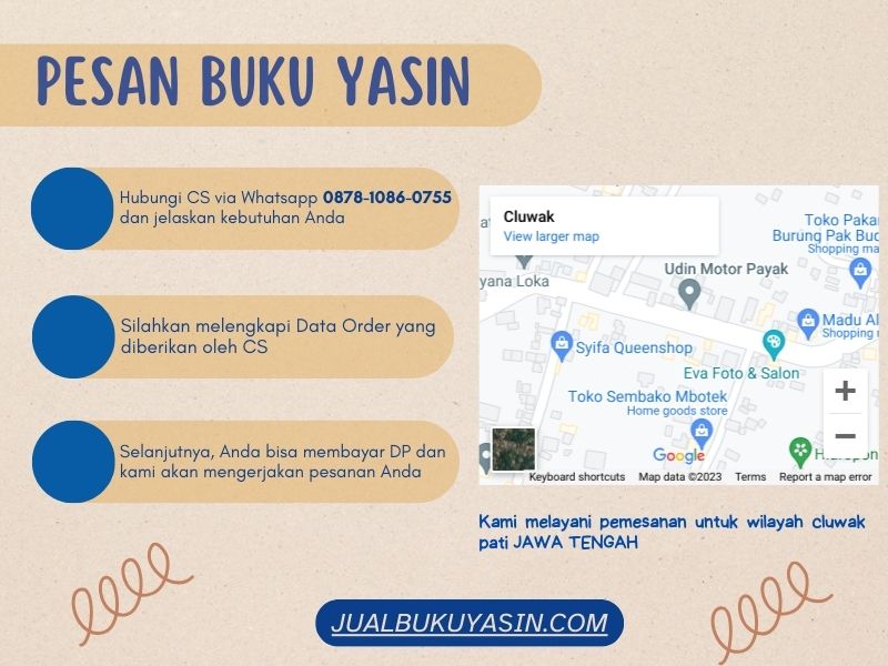 Percetakan Buku Yasin Cluwak Pati, Tempat Cetak Buku Yasin Cluwak Pati, Tempat Bikin Buku Yasin di Cluwak Pati
