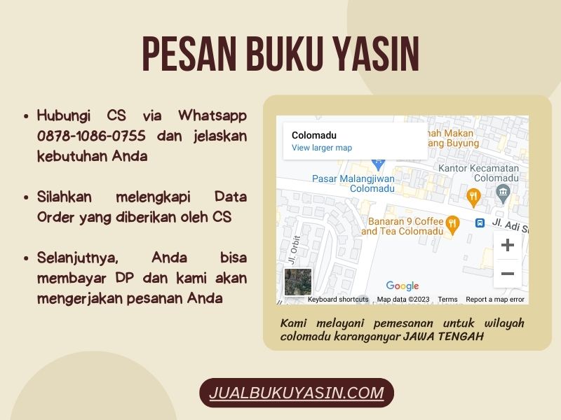 Percetakan Buku Yasin Colomadu Karanganyar, Tempat Cetak Buku Yasin Colomadu Karanganyar, Tempat Bikin Buku Yasin di Colomadu Karanganyar