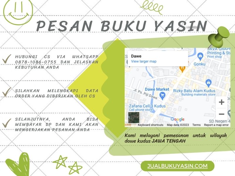 Percetakan Buku Yasin Dawe Kudus, Tempat Cetak Buku Yasin Dawe Kudus, Tempat Bikin Buku Yasin di Dawe Kudus