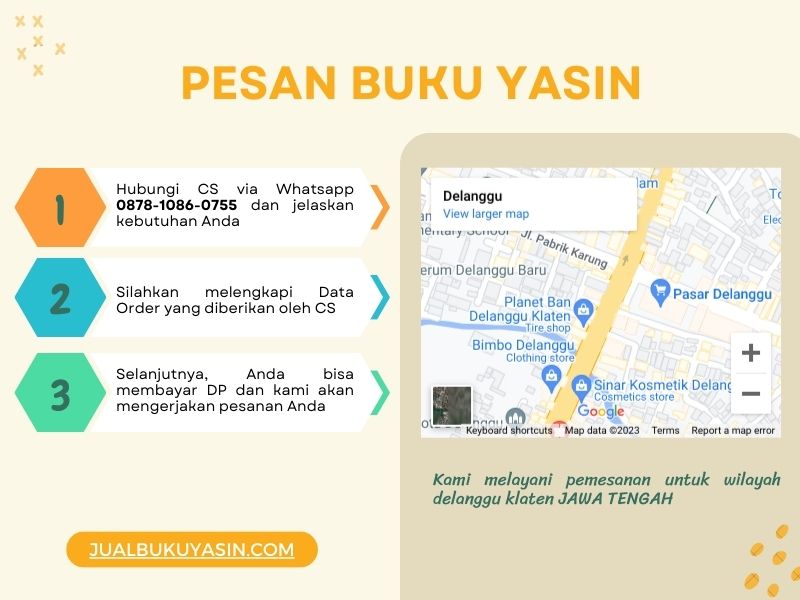 Percetakan Buku Yasin Delanggu Klaten, Tempat Cetak Buku Yasin Delanggu Klaten, Tempat Bikin Buku Yasin di Delanggu Klaten