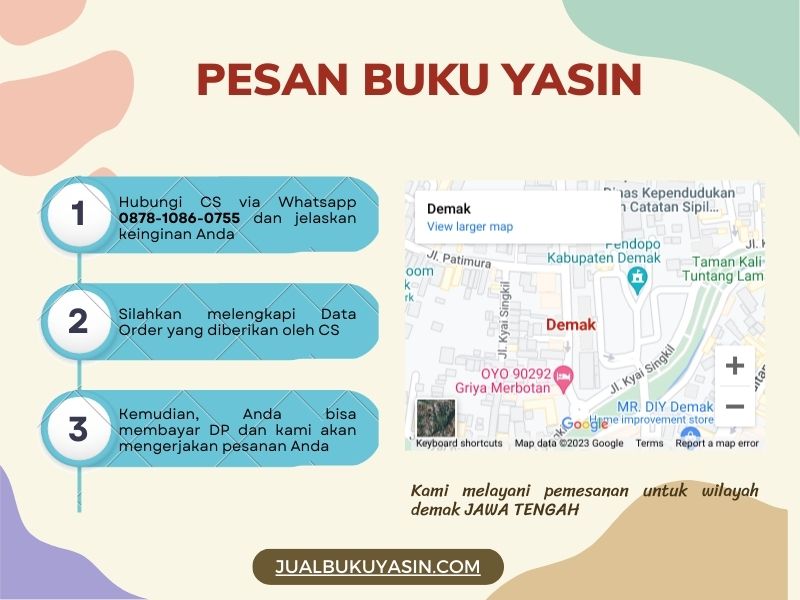 Percetakan Buku Yasin Demak, Tempat Cetak Buku Yasin Demak, Tempat Bikin Buku Yasin di Demak