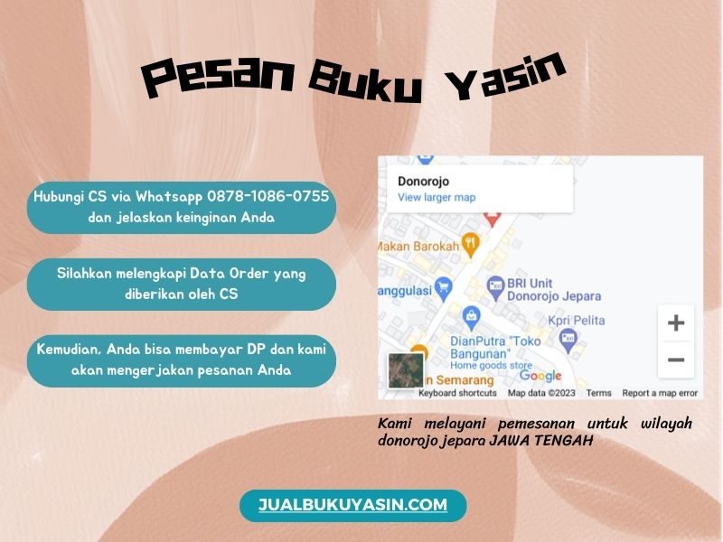 Percetakan Buku Yasin Donorojo Jepara, Tempat Cetak Buku Yasin Donorojo Jepara, Tempat Bikin Buku Yasin di Donorojo Jepara