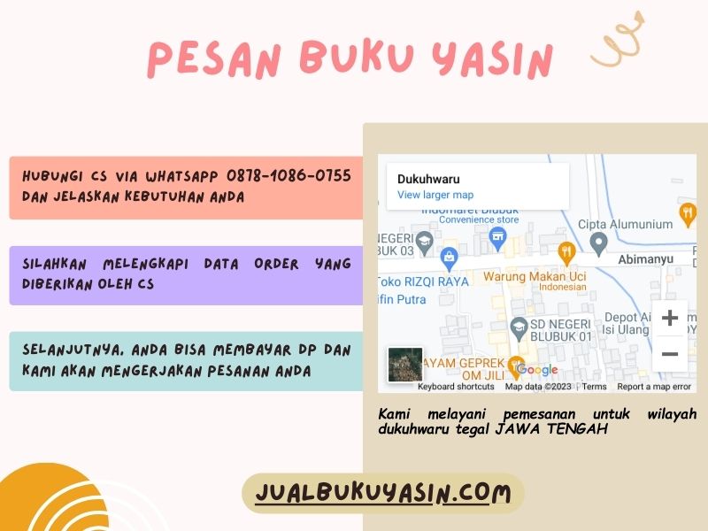 Percetakan Buku Yasin Dukuhwaru Tegal, Tempat Cetak Buku Yasin Dukuhwaru Tegal, Tempat Bikin Buku Yasin di Dukuhwaru Tegal
