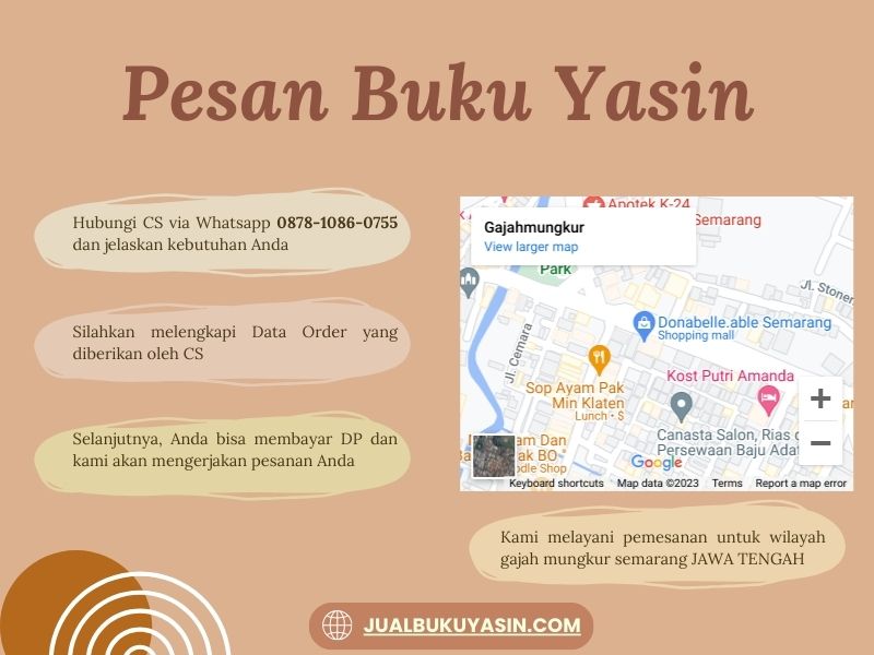 Percetakan Buku Yasin Gajah Mungkur Semarang, Tempat Cetak Buku Yasin Gajah Mungkur Semarang, Tempat Bikin Buku Yasin di Gajah Mungkur Semarang