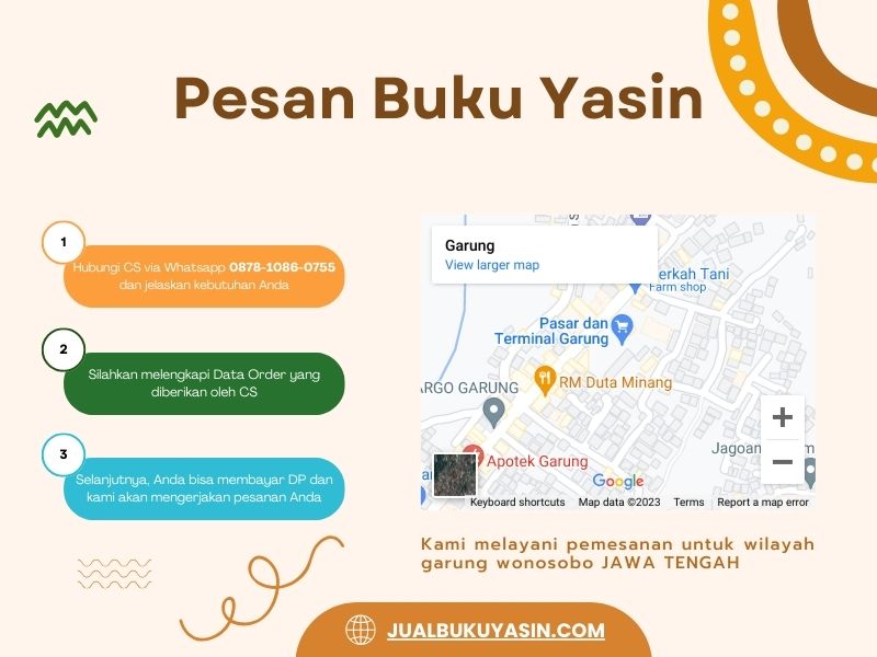 Percetakan Buku Yasin Garung Wonosobo, Tempat Cetak Buku Yasin Garung Wonosobo, Tempat Bikin Buku Yasin di Garung Wonosobo