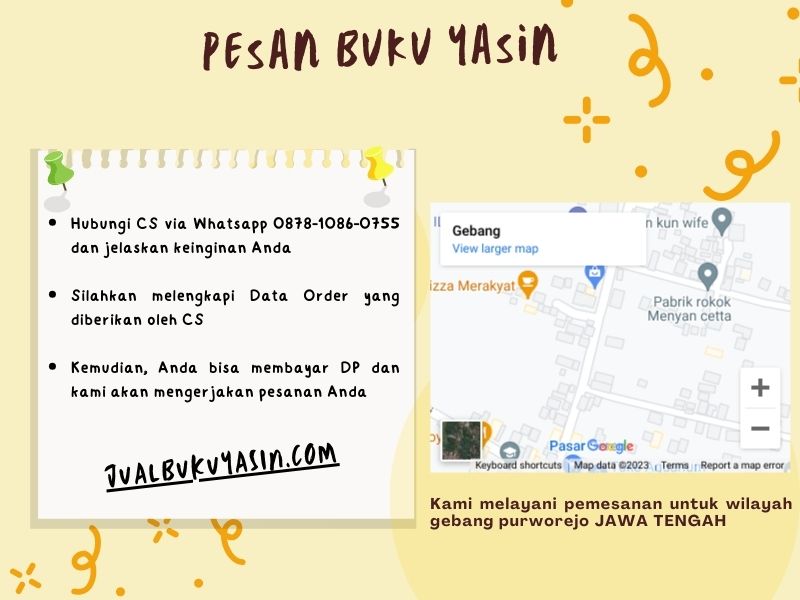 Percetakan Buku Yasin Gebang Purworejo, Tempat Cetak Buku Yasin Gebang Purworejo, Tempat Bikin Buku Yasin di Gebang Purworejo