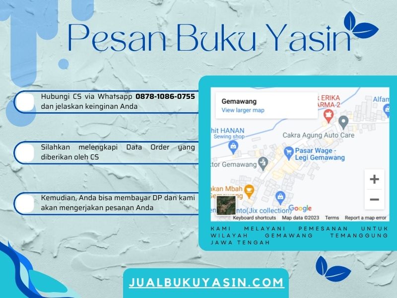 Percetakan Buku Yasin Gemawang Temanggung, Tempat Cetak Buku Yasin Gemawang Temanggung, Tempat Bikin Buku Yasin di Gemawang Temanggung