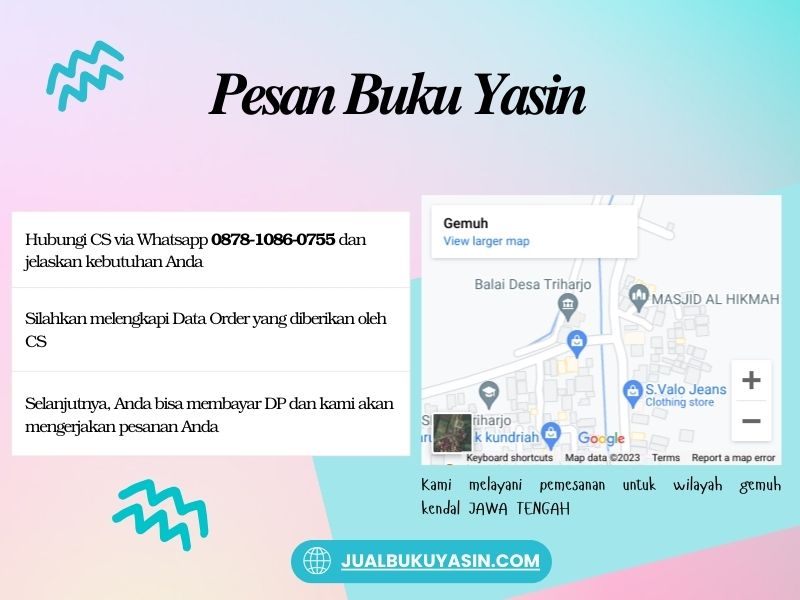 Percetakan Buku Yasin Gemuh Kendal, Tempat Cetak Buku Yasin Gemuh Kendal, Tempat Bikin Buku Yasin di Gemuh Kendal