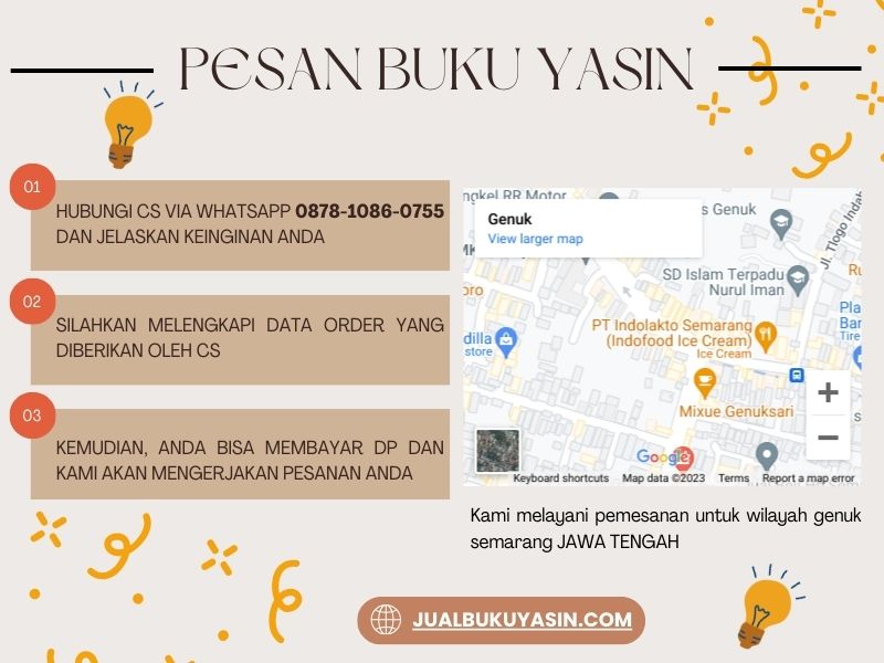 Percetakan Buku Yasin Genuk Semarang, Tempat Cetak Buku Yasin Genuk Semarang, Tempat Bikin Buku Yasin di Genuk Semarang