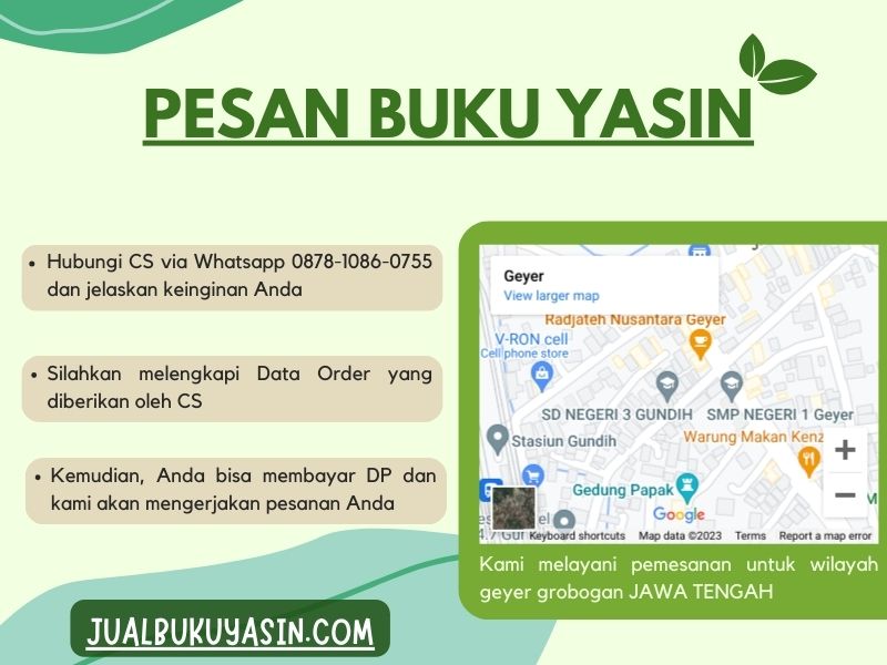 Percetakan Buku Yasin Geyer Grobogan, Tempat Cetak Buku Yasin Geyer Grobogan, Tempat Bikin Buku Yasin di Geyer Grobogan