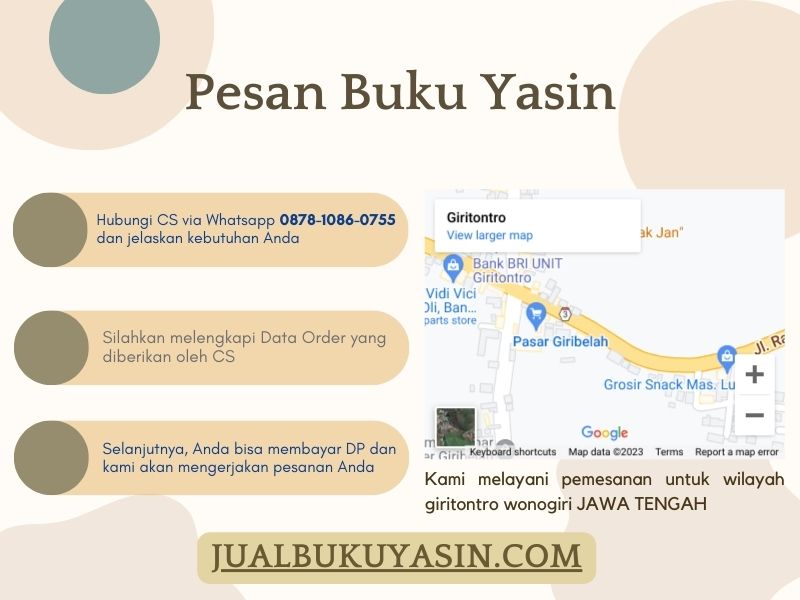 Percetakan Buku Yasin Giritontro Wonogiri, Tempat Cetak Buku Yasin Giritontro Wonogiri, Tempat Bikin Buku Yasin di Giritontro Wonogiri
