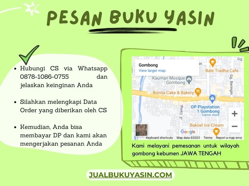 Percetakan Buku Yasin Gombong Kebumen, Tempat Cetak Buku Yasin Gombong Kebumen, Tempat Bikin Buku Yasin di Gombong Kebumen
