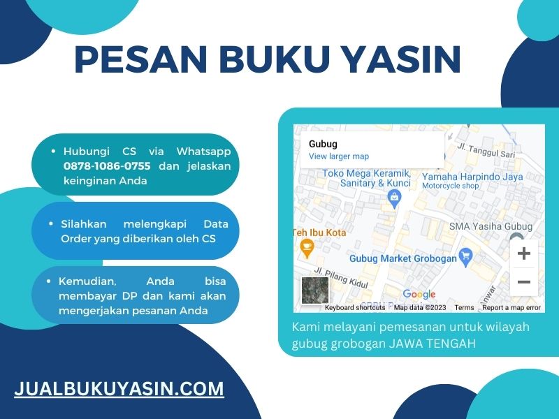 Percetakan Buku Yasin Gubug Grobogan, Tempat Cetak Buku Yasin Gubug Grobogan, Tempat Bikin Buku Yasin di Gubug Grobogan