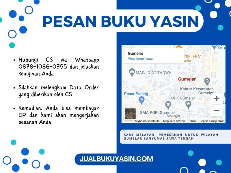 Percetakan Buku Yasin Gumelar Banyumas, Tempat Cetak Buku Yasin Gumelar Banyumas, Tempat Bikin Buku Yasin di Gumelar Banyumas