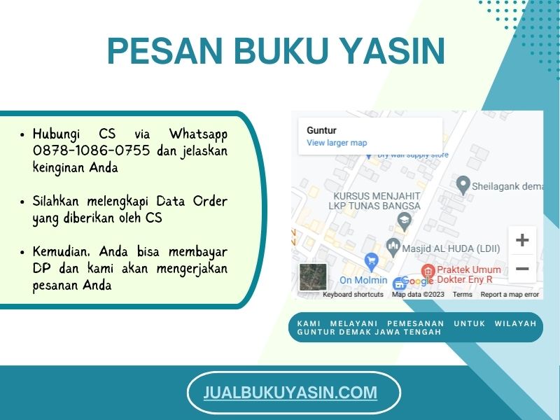 Percetakan Buku Yasin Guntur Demak, Tempat Cetak Buku Yasin Guntur Demak, Tempat Bikin Buku Yasin di Guntur Demak