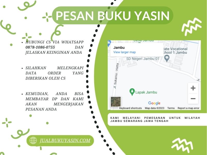 Percetakan Buku Yasin Jambu Semarang, Tempat Cetak Buku Yasin Jambu Semarang, Tempat Bikin Buku Yasin di Jambu Semarang