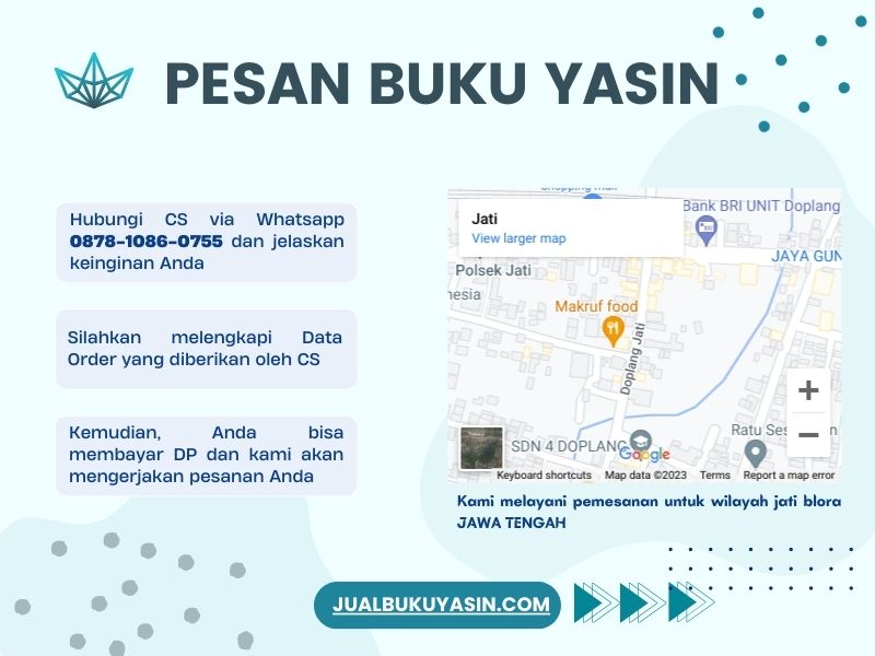 Percetakan Buku Yasin Jati Blora, Tempat Cetak Buku Yasin Jati Blora, Tempat Bikin Buku Yasin di Jati Blora