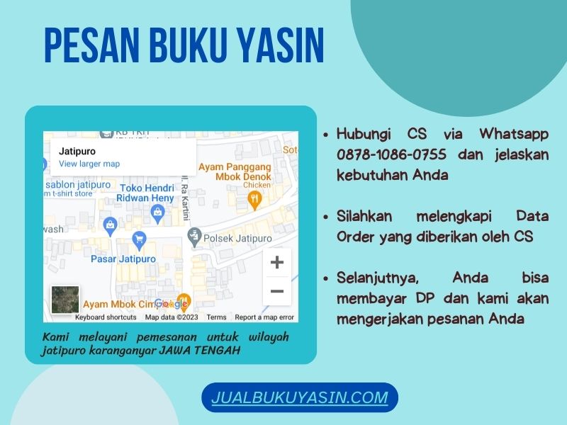 Percetakan Buku Yasin Jatipuro Karanganyar, Tempat Cetak Buku Yasin Jatipuro Karanganyar, Tempat Bikin Buku Yasin di Jatipuro Karanganyar