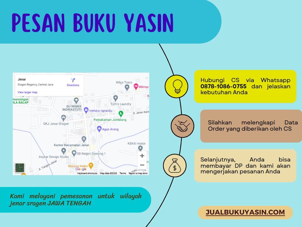 Percetakan Buku Yasin Jenar Sragen, Tempat Cetak Buku Yasin Jenar Sragen, Tempat Bikin Buku Yasin di Jenar Sragen