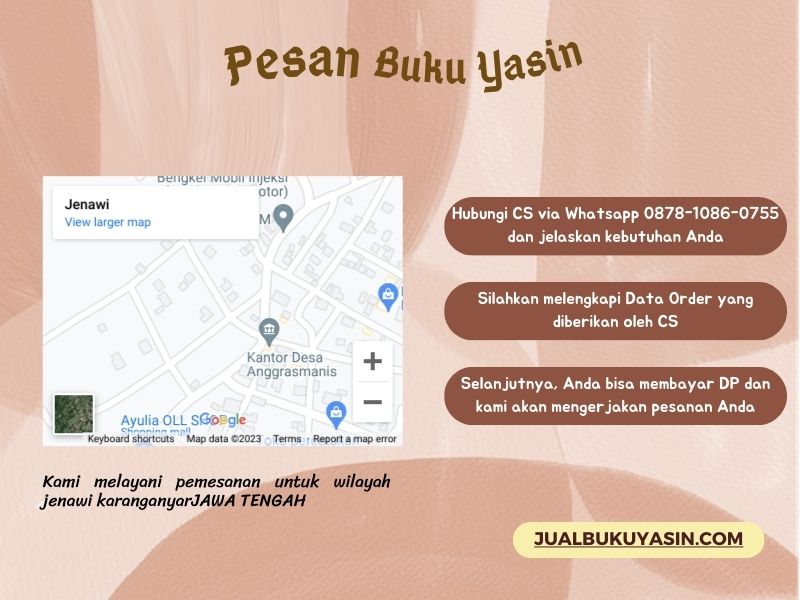 Percetakan Buku Yasin Jenawi Karanganyar, Tempat Cetak Buku Yasin Jenawi Karanganyar, Tempat Bikin Buku Yasin di Jenawi Karanganyar