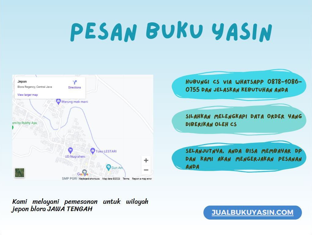 Percetakan Buku Yasin Jepon Blora, Tempat Cetak Buku Yasin Jepon Blora, Tempat Bikin Buku Yasin di Jepon Blora