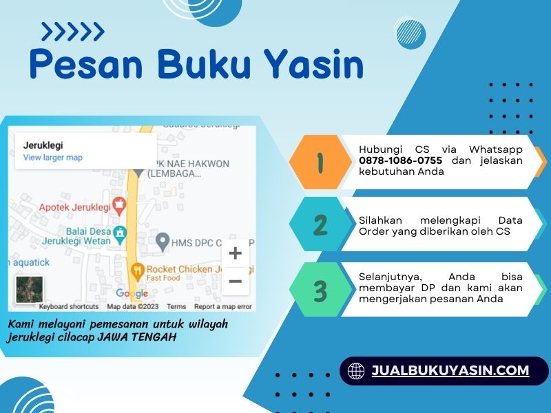 Percetakan Buku Yasin Jeruklegi Cilacap, Tempat Cetak Buku Yasin Jeruklegi Cilacap, Tempat Bikin Buku Yasin di Jeruklegi Cilacap